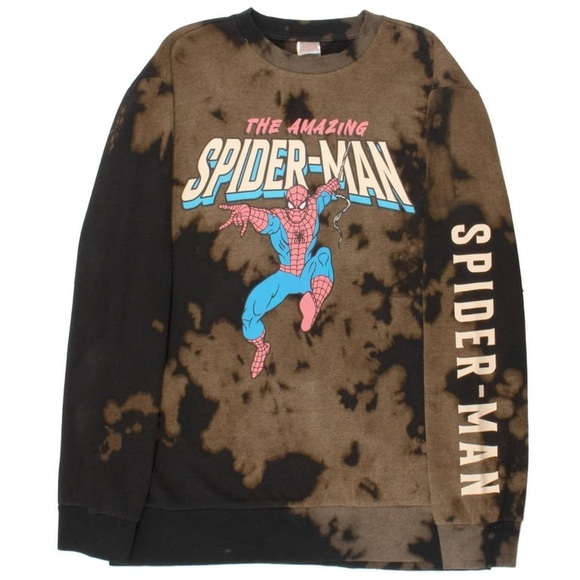 Marvel Tops - Marvel The Amazing Spider-Man Junior Crewneck Fleece Sweatshirt Size S NWT